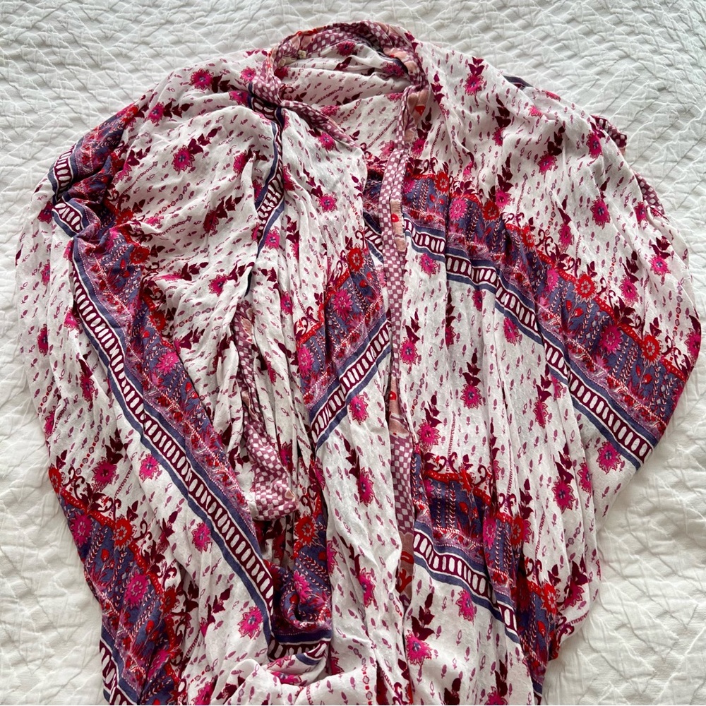 Anthropologie Lilka Block Print Kimono